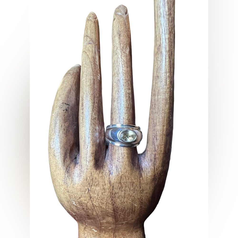 Sterling silver citrine ring